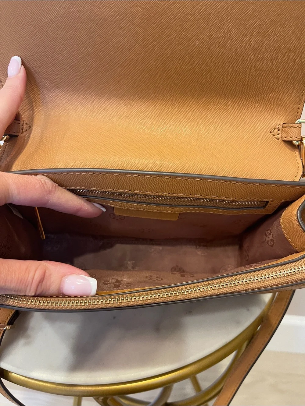 Tory Burch Tan Emerson Crossbody Bag